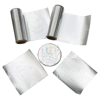 Feuilles de papier d'aluminium premium pour chicha, très résistantes, 120 mm x 120 mm, pré-découpées, qualité alimentaire, résistantes à la chaleur, antiadhésives