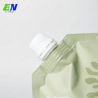 Sachets de recharge verts de 500 ml pour savon liquide, avec bec verseur transparent, pochettes autoportantes pour shampoing de douche, gel cosmétique pour les mains