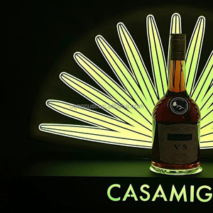 Nuevo diseño Sector forma acrílico VIP champán LED botella Glorifier una botella presentador pantalla para Casamigo - Product Image 6