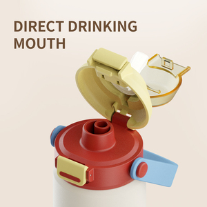 Hai cách để uống du lịch trẻ em miễn phí sipy cup cách nhiệt chai nước bằng thép không gỉ với kết hợp đầy màu sắc rơm Nắp - Product Image 5