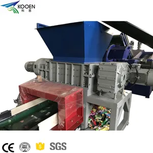 Waste plastic recycle granulator shredder crushing grinder machine