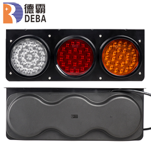 6 pouces <span class=keywords><strong>LED</strong></span> rond Stop tourner queue combinaison lumière 12V 24V 75LEDs rouge feu <span class=keywords><strong>arrière</strong></span> IP67 scellé œillet montage pour camion <span class=keywords><strong>remorque</strong></span> - Product Image 2