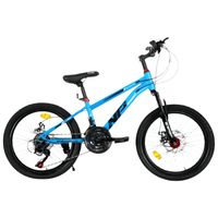 Sepeda Gunung Anak Laki-laki Usia 10-12 Tahun, Rem Cakram Biru, Suspensi, Alloy, Roda 20-24 Inci, Grosir dari Cina, Sepeda Stunt