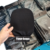 Gants de bain rectangulaires pour enfants en rayonne écologique avec logo personnalisé, texture rugueuse, exfoliants pour une nettoyage en profondeur de la peau, style marocain