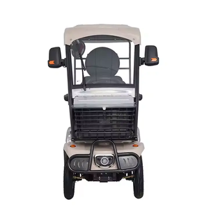 Carrito de Golf de 4 ruedas de gran valor Holladay, asientos de tela de cuero, patinete eléctrico, protección contra el viento, carrito de Golf de vidrio transparente - Product Image 6