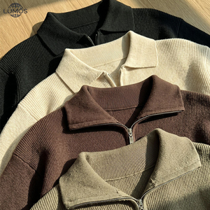 Sudadera de Alta Calidad, 560 g/m², Unisex, Lisa, de Poliéster, con Logotipo Personalizado Bordado e Impreso, Cierre de Cremallera 1/4, Estilo <span class=keywords><strong>Oversize</strong></span> - Product Image 1