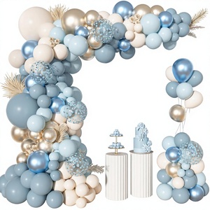 TLX Kit Arco di Palloncini Blu Polvere con Coriandoli <span class=keywords><strong>per</strong></span> <span class=keywords><strong>Feste</strong></span> di Compleanno e Baby Shower, Fornitore di Archi di Palloncini <span class=keywords><strong>per</strong></span> <span class=keywords><strong>Feste</strong></span> da 15 Anni - Product Image 1