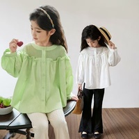 Baju Anak - Gaun Bayi Perempuan Musim Gugur 2025 Model Baru Musim Semi-Gugur, Manis, Lengan Panjang dengan Lengan Mengembang