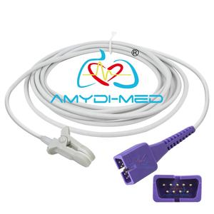 Sp2 सेंसर DS-100A ds100a db9 पिन पुनः प्रयोज्य tpu केबल वयस्क कान क्लिप स्पू2 सेंसर nellcor अधिकतम के लिए संगत - Product Image 4