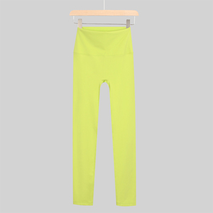 Leggings de sport et yoga taille haute unis à séchage rapide avec poches, logo personnalisable et taille élastique – Vente en gros - Product Image 3