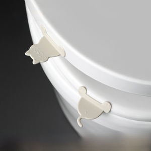 Dispositivo para levantar el asiento del inodoro sin ensuciar las manos, manija creativa para inodoro, levantador de tapa adhesivo con diseño de dibujos animados - Product Image 2