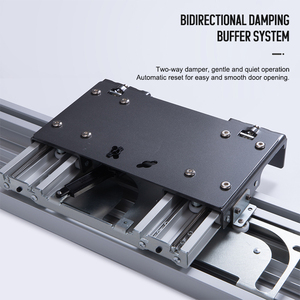 Sistema di Scorrimento Lineare per Armadio, Set di Binari con Ingranaggi, Accessori a Filo, Chiusura Morbida, Rulli per Porte Scorrevoli Coplanari - Product Image 3