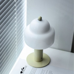 Cream Mushroom Table Lamp Touch Control Rechargeable LED Night Light Bedroom Desk Lamp Ambient Lighting 220V Battery Powered - Product Image 5
