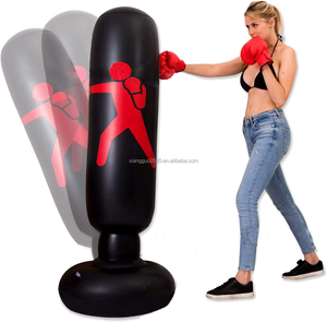 <span class=keywords><strong>Sac</strong></span> <span class=keywords><strong>de</strong></span> <span class=keywords><strong>frappe</strong></span> <span class=keywords><strong>de</strong></span> boxe Ninja Home Gym, gonflable en PVC avec remplissage d'eau pour l'entraînement physique - Product Image 4