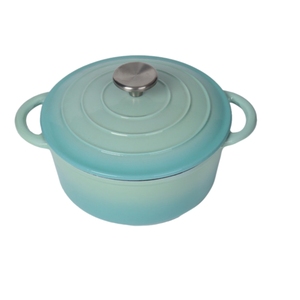 <span class=keywords><strong>Cocotte</strong></span> <span class=keywords><strong>en</strong></span> <span class=keywords><strong>fonte</strong></span> émaillée, épaisse, compatible lave-vaisselle et four, idéale pour le pain, les ragoûts et les soupes - Product Image 3