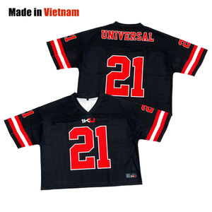 Fashion Custom Oversized American Football Jersey Sublimation Mesh Breathable Loose-Fit Youth Sports Football Shirt - Product Image 1