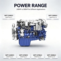 Weichai Dizel Motor WP7.240E51 WP7.270E51 WP7.270E61 WP7.300E61 WP7, SHACMAN Kamyon için Yüksek Verimli Yakıt Tasarruflu Motor Parçaları