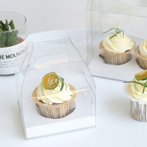 Wholesale <b>Cake</b> Shop Dessert Shop Environmental protection Pet Portable With Handle Rectangular and <b>Transparent</b> <b>Cake</b> <b>Box</b> - Product Image 2