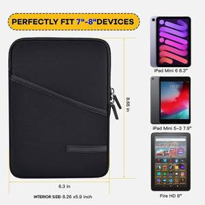 <span class=keywords><strong>Funda</strong></span> Protectora para Tablet de Neopreno Negro con Cierre, Acolchada, Impermeable y Resistente a Impactos, con Logotipo Personalizado en Relieve, para iPad de 8 y 10.5 <span class=keywords><strong>Pulgadas</strong></span> - Product Image 6