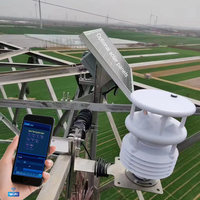 Station météo solaire LoRaWAN 4G avec capteur météo sans fil et plateforme cloud MQTT JSON pour les tours électriques
