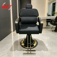 Fauteuil de coiffure robuste en métal pour salon de coiffure ou salon à domicile, idéal pour la coupe de cheveux - Vente en gros