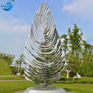 Escultura de Metal Moderna para Decoración de Jardín o Plaza, de Acero Inoxidable, Tamaño Grande, Diseño Artístico - Product Image 2