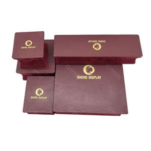 Caja de Joyería de Lujo Personalizada para Compromiso, Anillos, Aretes, Pulseras, Collares, Caja de Joyería de Cuero PU con Logotipo - Product Image 4