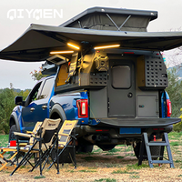 Mini caravane, camping-car, boîte escamotable, boîte de camping tout-terrain, camping écologique, plancher en plastique, capacité de couchage pour 2 personnes
