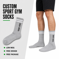 Chaussettes avec logo, chaussettes de sport en coton de luxe, douces et rembourrées, pour hommes et femmes, course à pied, entraînement, cadeau, chaussettes personnalisées