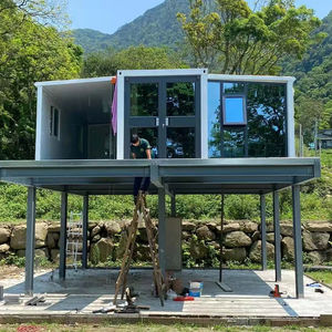 وحدة معيشة منزلية صغيرة محمولة مع مطبخ وحمام وفيلا متنقلة بتصميم عصري بنوافذ زجاجية كبيرة مفهوم مفتوح - Product Image 1