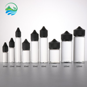 Cổ phiếu lớn V3 10ml <span class=keywords><strong>15ml</strong></span> 30ml 60ml 100ml nhựa PET nắp trẻ em trong suốt màu đen lỏng nước trái cây bóp chai nhỏ giọt - Product Image 3