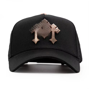 Casquettes de haute qualité personnalisées A-Frame Rude Awakening avec logo brodé 3D Lalala, visière incurvée, 5 panneaux, style sombrero - Product Image 6