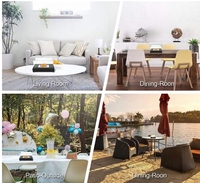 Kit de fabrication de S'mores moderne, foyer portable sans fumée pour table, cheminée d'extérieur et d'intérieur, pour patio, balcon, salon, réunions et fêtes