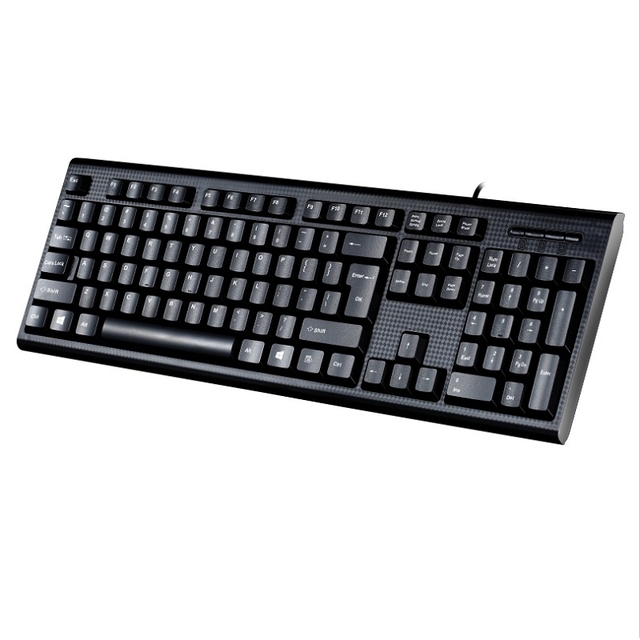 Ergonomic 104-Key USB Wired Keyboard Optical Operation Splash Proof Design for Laptop and Desktop Factory Price