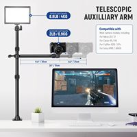NEEWER Support de montage de caméra aérienne de table avec bras d'extension télescopique à 2 sections TL253A + DS001