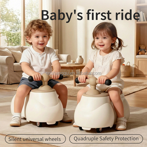 Mobil Mainan Anak VSUCH ToddlerPeanut Usia 1-3 Tahun, Skuter Roda Empat Plastik, Mainan Tunggang Kartun, Mobil Putar Anak, Mobil Ayun Bayi - Product Image 2