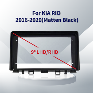 Meihua 9 pollici Facia Matten telaio del cruscotto nero per 1 anno di auto Android per lettore DVD compatibile con per <span class=keywords><strong>KIA</strong></span> <span class=keywords><strong>RIO</strong></span> 2016-2020 - Product Image 2