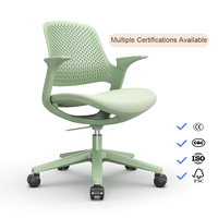 Chaise de bureau moderne avec coussin confortable, hauteur réglable, pivotante, en PP, pour usage commercial, domestique ou scolaire, couleurs personnalisables