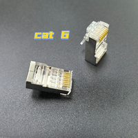 Adaptador Ethernet Cat5e/Cat6 y conector de Cable de cobre blindado enchufe RJ45 8P8C red FTP nuevo OTP 100 unids/caja