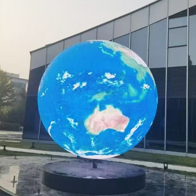 LED Ball Screen Sphere Display P2-P3 IP68 Waterproof 600CD/m Brightness 60Hz Refresh Rate Indoor Exhibition Use