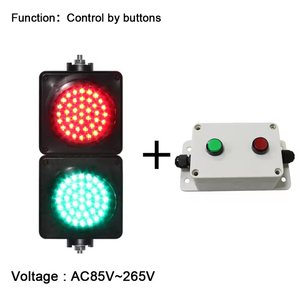 工場製造の200mm防水IP53 PCハウジングDC12-36V道路安全警告交通信号灯 - Product Image 6