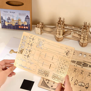 Kits <span class=keywords><strong>de</strong></span> Construcción <span class=keywords><strong>de</strong></span> Rompecabezas 3D <span class=keywords><strong>de</strong></span> Madera al por <span class=keywords><strong>Mayor</strong></span> - Lugares Emblemáticos y Vehículos Famosos, Manualidades <span class=keywords><strong>de</strong></span> Ensamblaje DIY para Decoración del Hogar y Regalos - Product Image 6