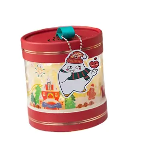 圆形装饰圣诞礼品盒平安夜苹果盒糖果盒