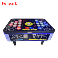 Distributeur automatique de bonbons Funpark Hit Beans avec musique et lumières, jeu de billets de loterie pour 2 joueurs, fonctionne avec des pièces de monnaie, personnalisable, adapté aux enfants