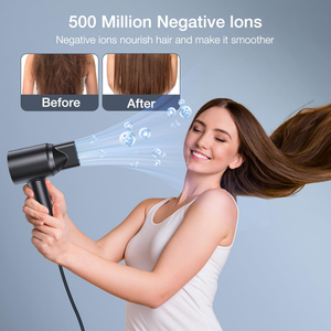 Professional Hairdryer Multi Heat Settings Hair Care Hair Blow <strong>Dryer</strong> Fast Smart Led Negative Ionic Hair <strong>Dryer</strong> With Diffuser - Product Image 3