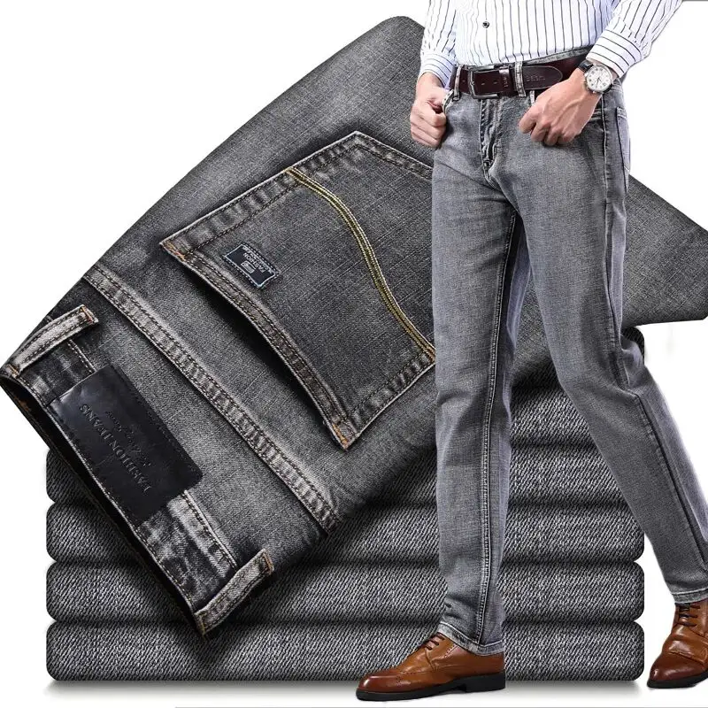 Xinbo Street Style Pantalones De Hombre Gestapeld Slim Fit Skinny Groothandel Broek Broek Custom Denim Jeans Voor Mannen 2022