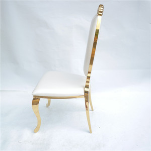 Silla <span class=keywords><strong>de</strong></span> comedor dorada <span class=keywords><strong>de</strong></span> diseño moderno <span class=keywords><strong>de</strong></span> acero inoxidable para <span class=keywords><strong>alquiler</strong></span> <span class=keywords><strong>de</strong></span> <span class=keywords><strong>eventos</strong></span> - Product Image 6