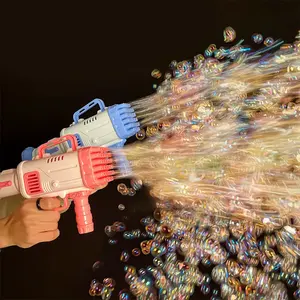 RONIX 2023 Rocket Bubble Toys Bubble Gun 32 Hole Gatling Big Bubble gun Machine For Kids Adults Children