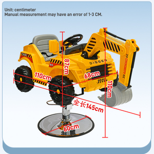 Sedia da Barbiere per Bambini in Plastica con Rotazione a 360 Gradi, Pieghevole e Portatile, Design Cartoon per Barbieri e Uso Domestico - Product Image 6