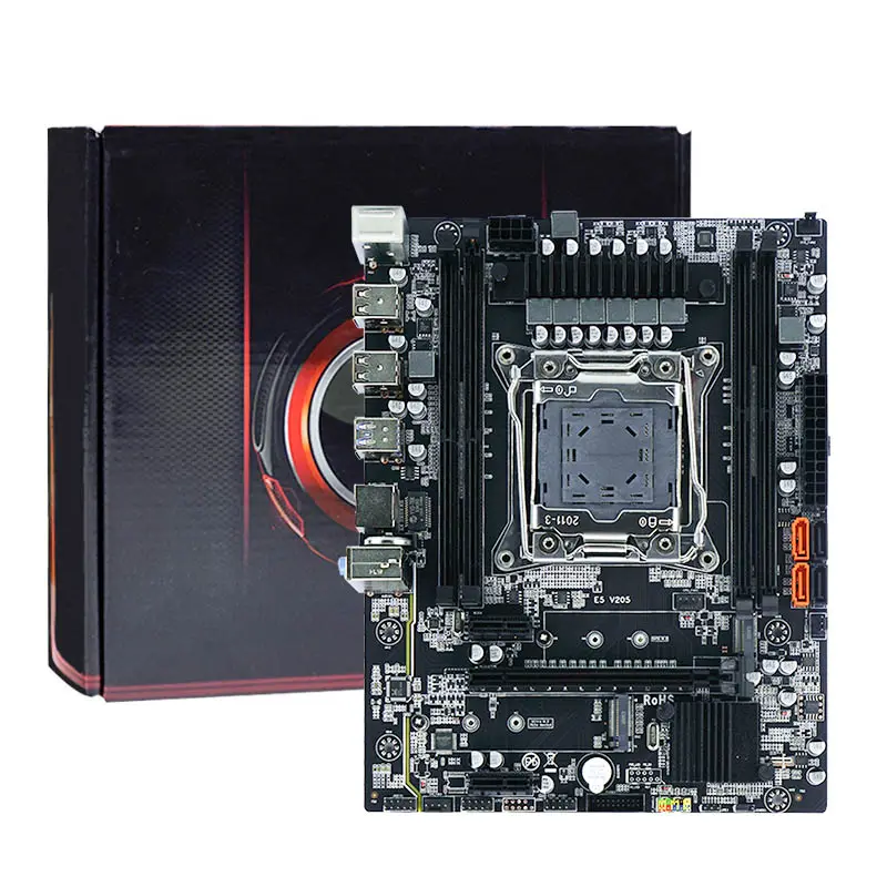 Yüksek kaliteli X99 anakart çift Xeon E5 LGA2011-3 oyun anakart PCIe M.2 SATA M.2 ile 128G dört kanal DDR4